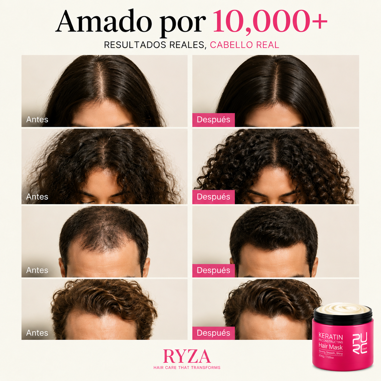 RYZA Repair Ritual | Nutrición, Suavidad y Anti-Frizz